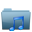 Blue Folder Music Icon 32x32 png